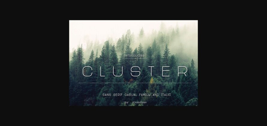 Cluster Font Poster 3