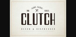Clutch Font Poster 1