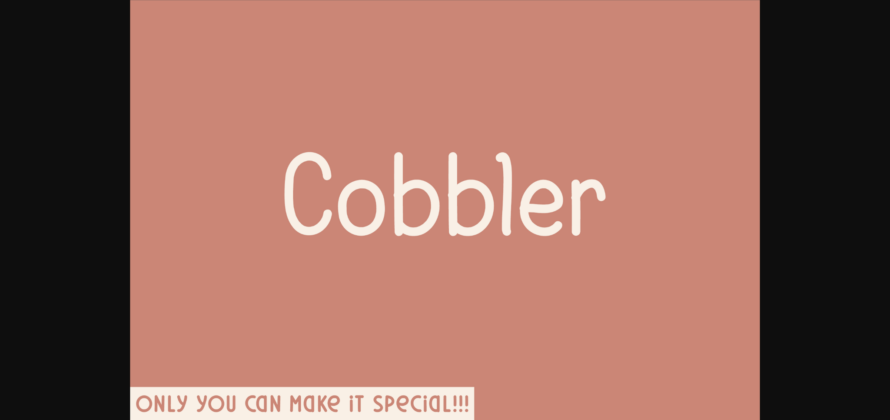 Cobbler Font Poster 3