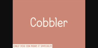 Cobbler Font Poster 1