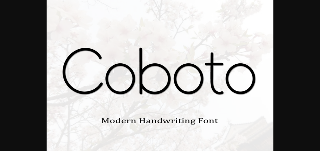 Coboto Font Poster 3