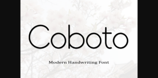 Coboto Font Poster 1