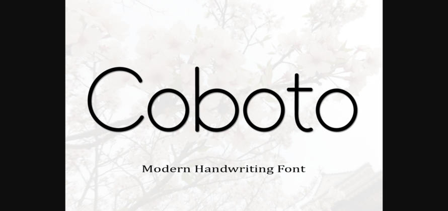 Coboto Font Poster 1