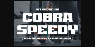 Cobra Speedy Font Poster 1