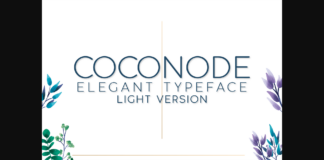 Coconode Light Font Poster 1