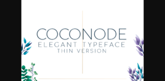 Coconode Thin Font Poster 1