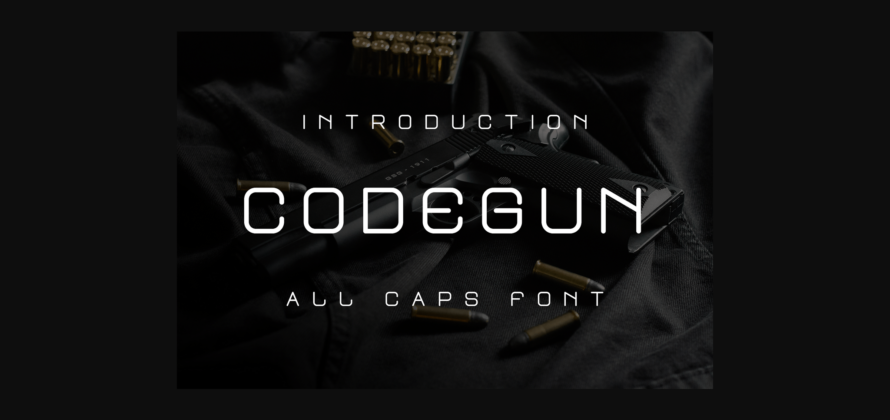 Codegun Font Poster 3