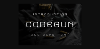 Codegun Font Poster 1