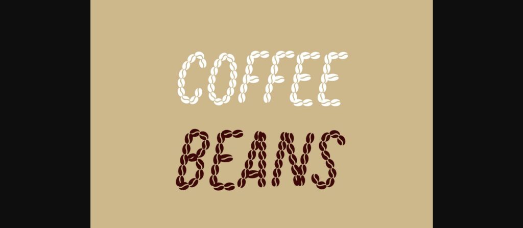 Coffee Beans Font Poster 4