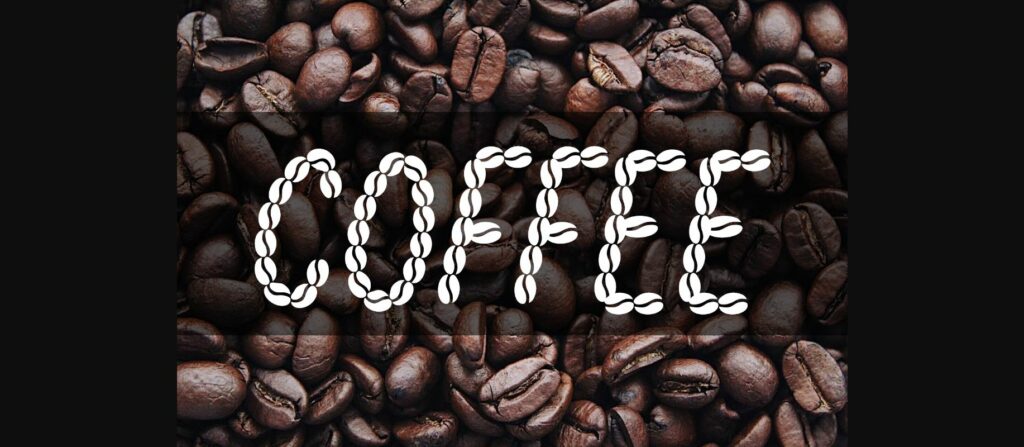 Coffee Beans Font Poster 7