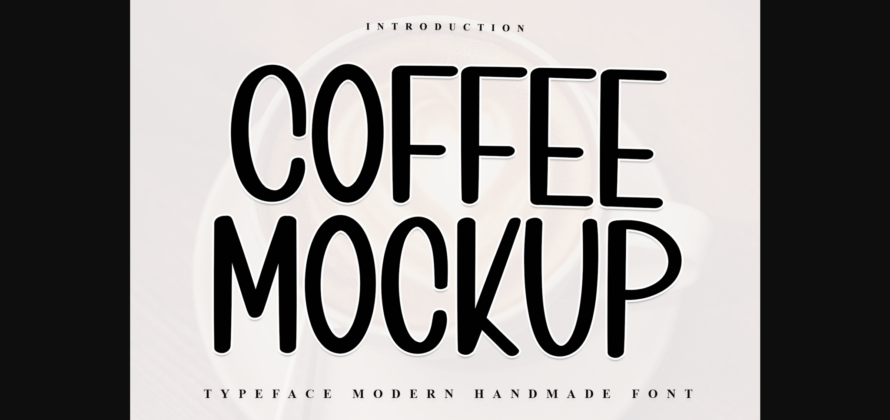 Coffee Mockup Font Poster 3