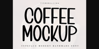 Coffee Mockup Font Poster 1