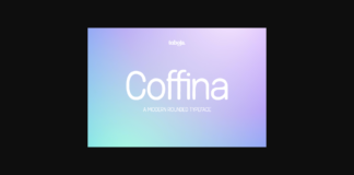 Coffina Font Poster 1