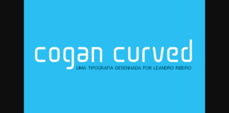 Cogan Curved Font Poster 1