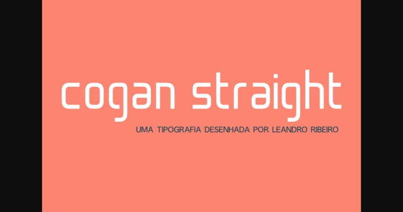 Cogan Straight Font Poster 3