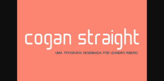 Cogan Straight Font Poster 1