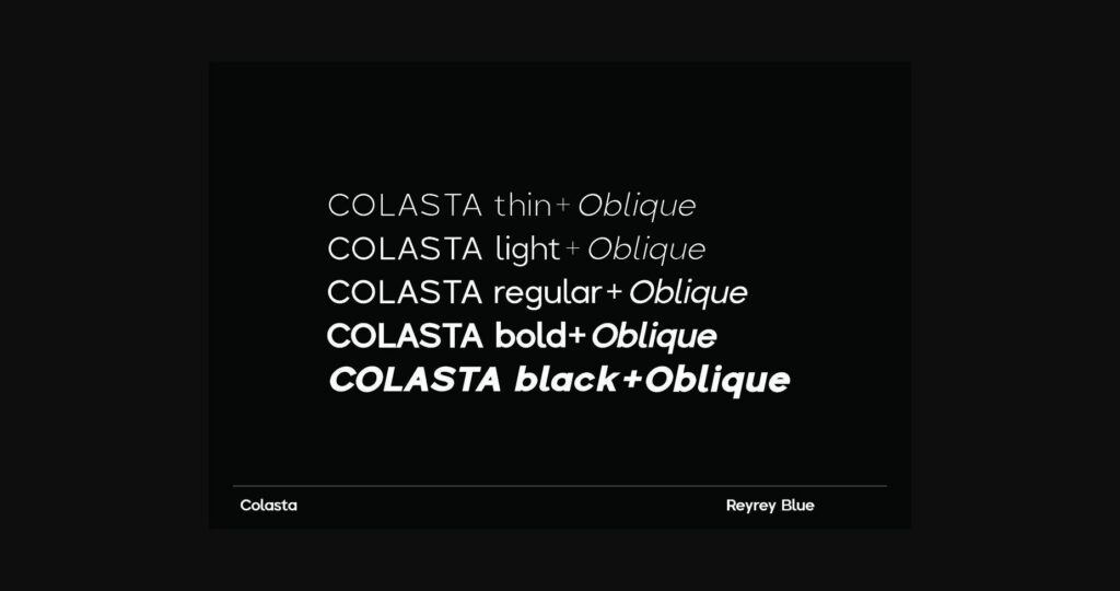 Colasta Font Poster 11