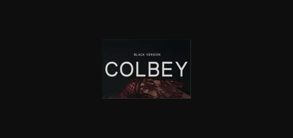 Colbey Black Font Poster 1