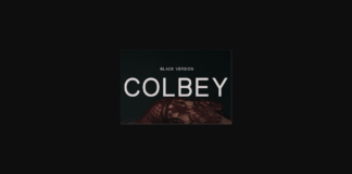 Colbey Black Font Poster 1