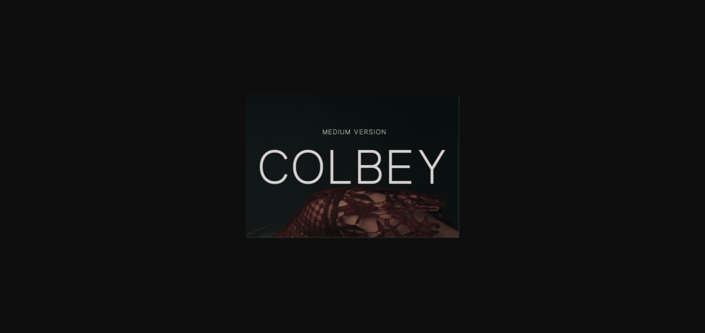 Colbey Medium Font Poster 3