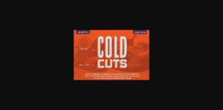 Cold Cuts Font Poster 1