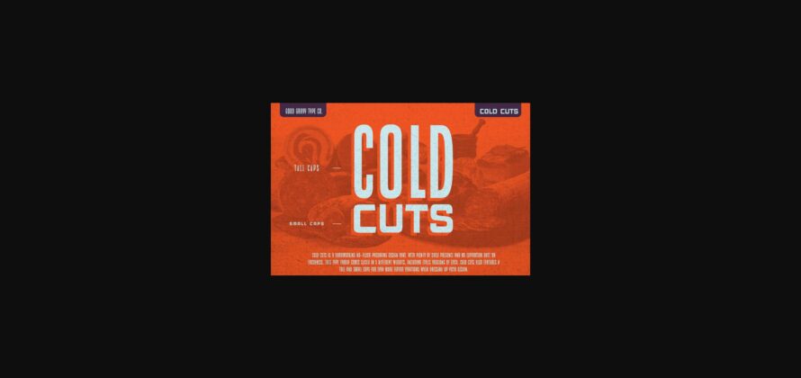 Cold Cuts Font Poster 1