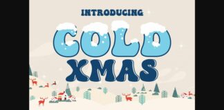 Cold Xmas Font Poster 1