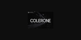 Colerone Font Poster 1