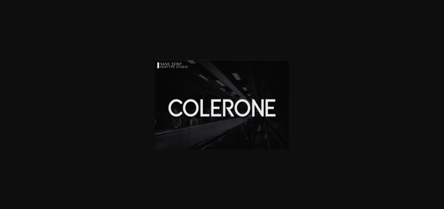 Colerone Font Poster 1