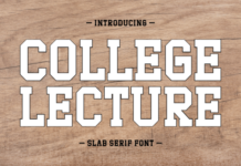 College Lecture Font