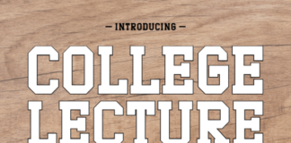 College Lecture Font