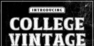 College Vintage Font