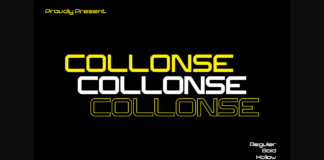 Collonse Font Poster 1