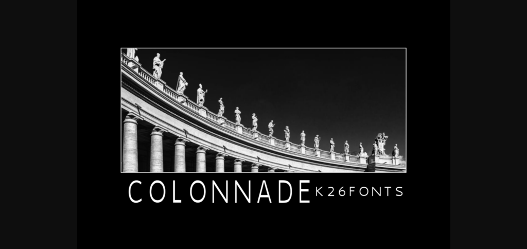 Colonnade Font Poster 6