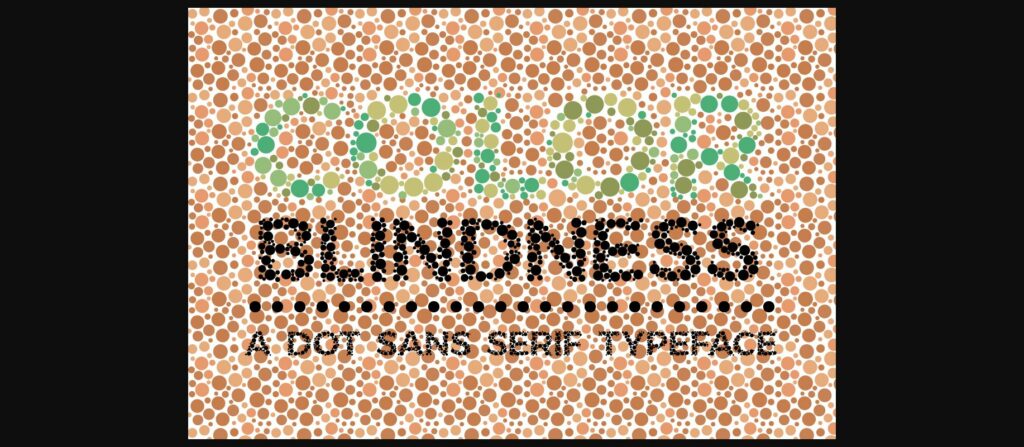 Color Blindness Font Poster 1