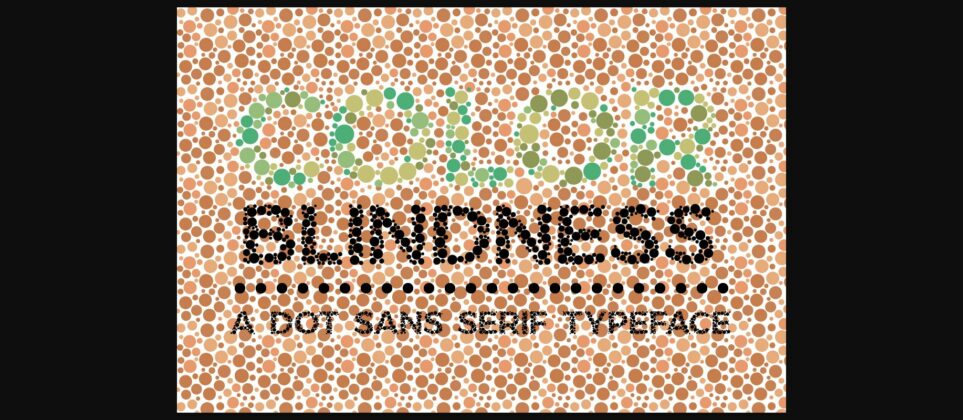 Color Blindness Font Poster 3