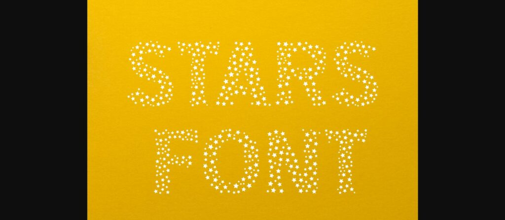 Color Stars Font Poster 8