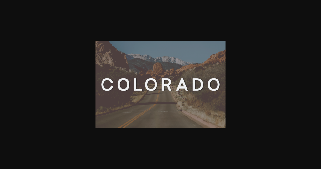 Colorado Font Poster 3