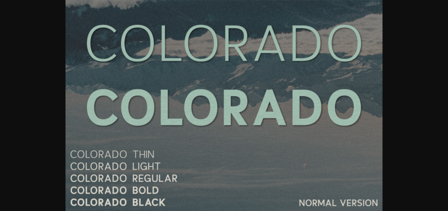 Colorado Font Poster 3