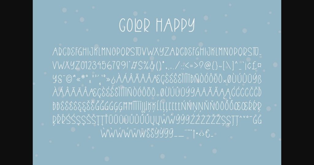 Colour Happy Font Poster 10