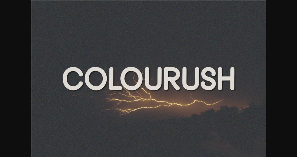 Colourush Font Poster 3