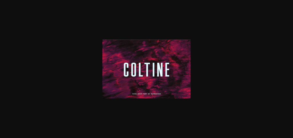 Coltine Font Poster 3