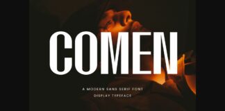 Comen Font Poster 1