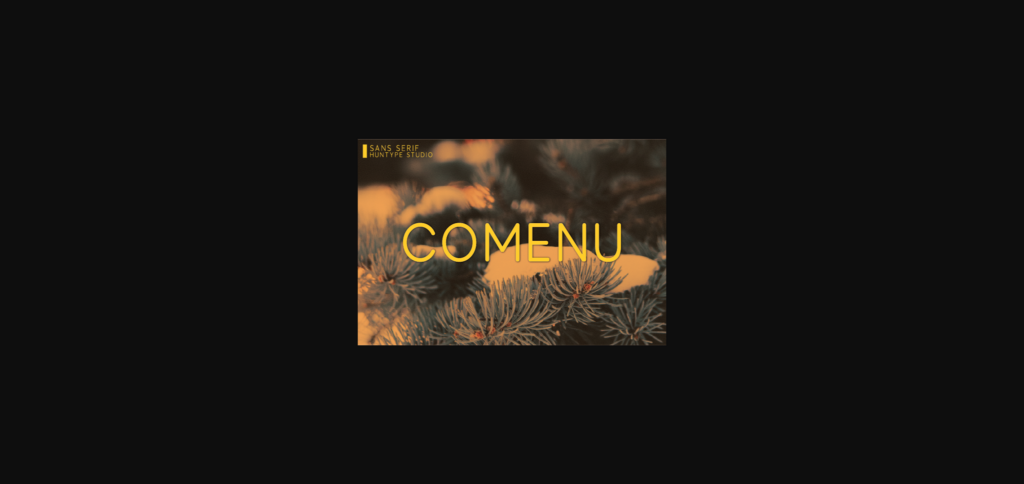 Comenu Font Poster 3