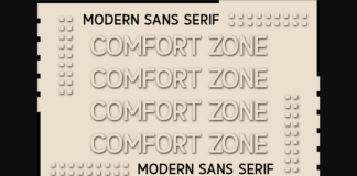 Comfort Zone Font Poster 1