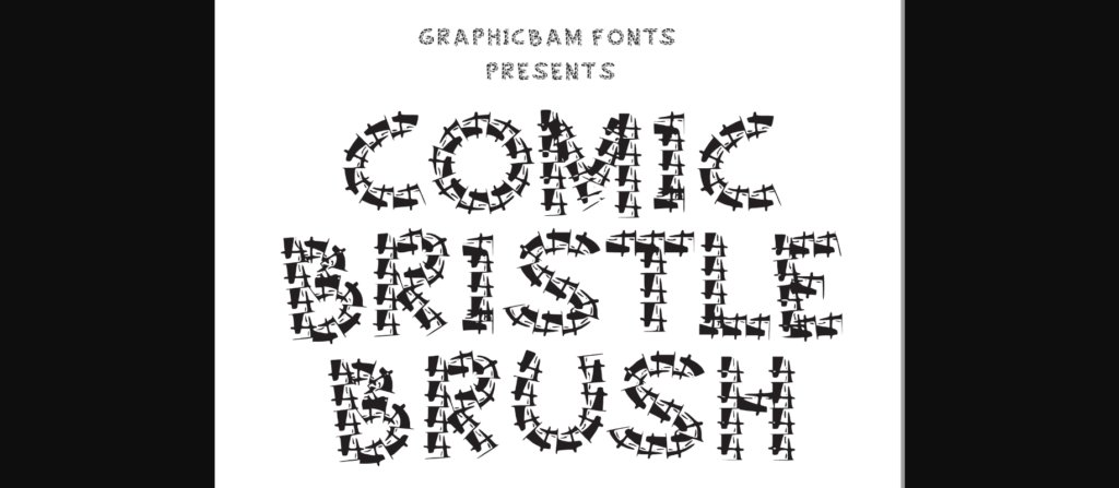 Comic Bristle Brush Font Poster 1