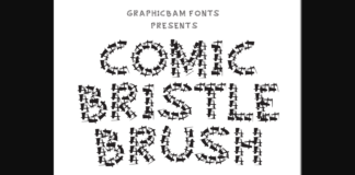 Comic Bristle Brush Font Poster 1
