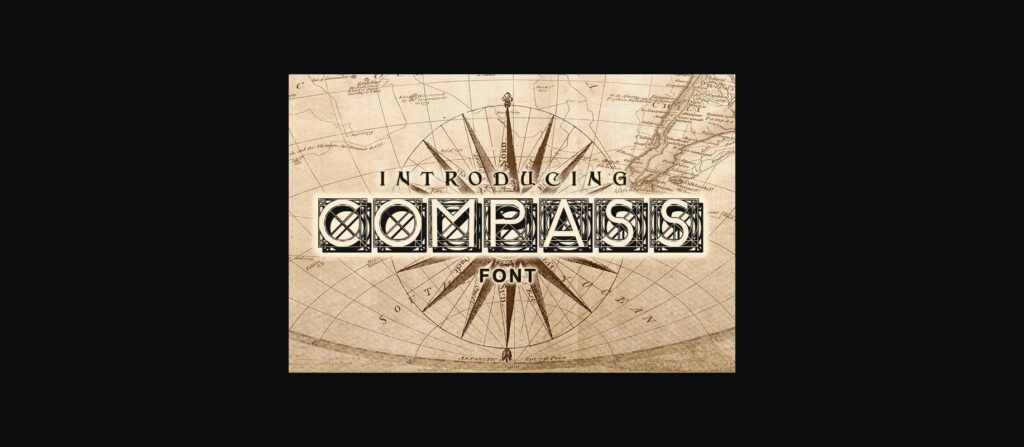 Compass Font Poster 1