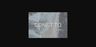 Conetto Font Poster 1