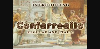 Confarreatio Font Poster 1